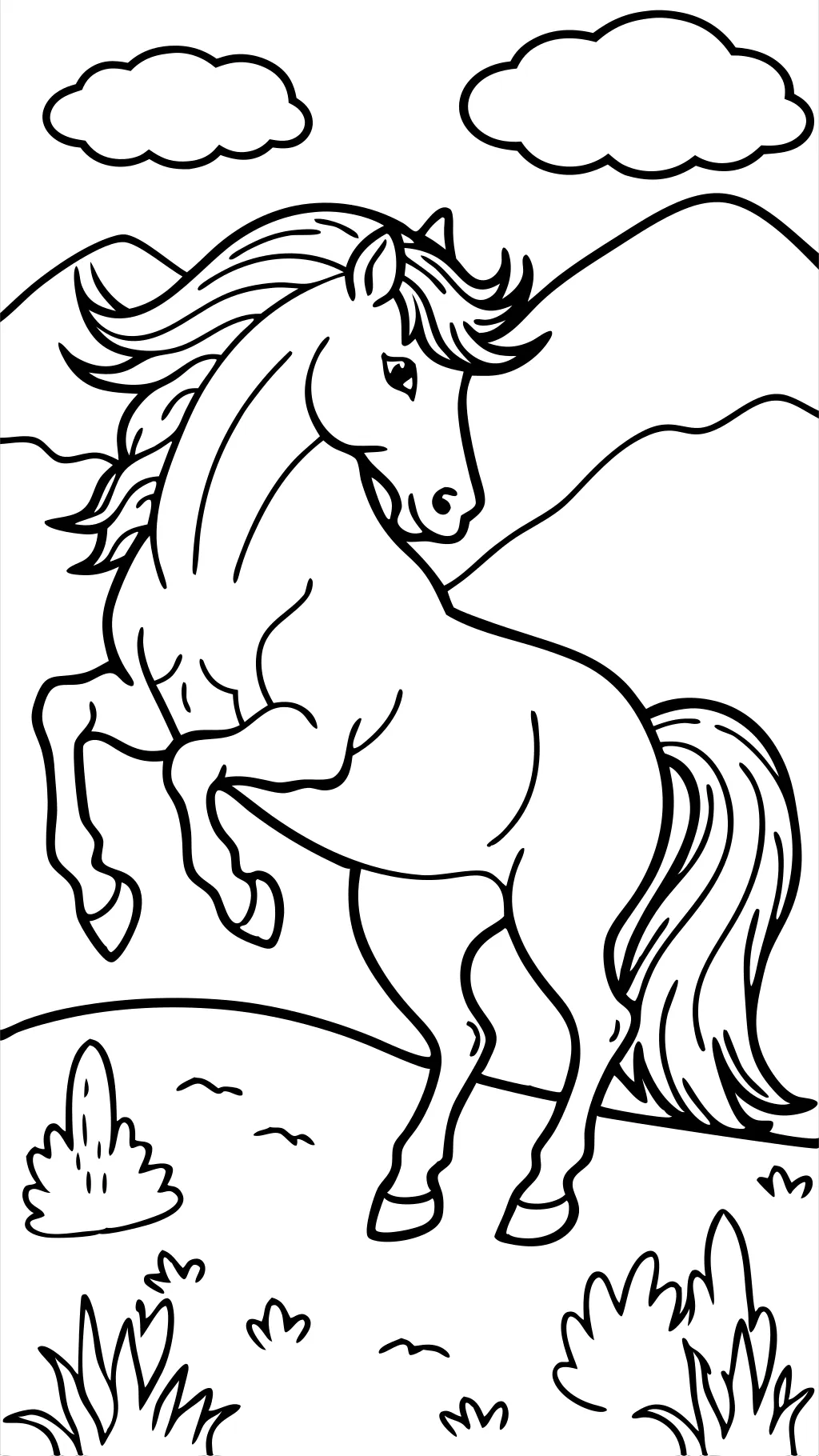 bronco coloring page